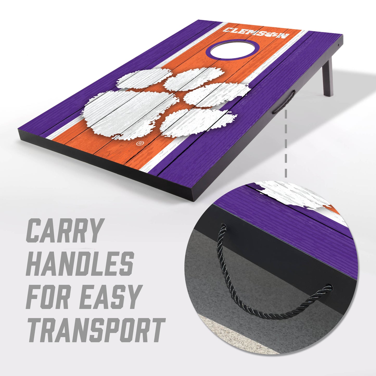 NCAA Clemson Tigers 2' x 3' MDF Cornhole Set