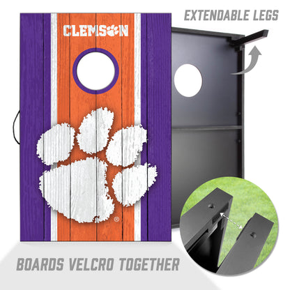NCAA Clemson Tigers 2' x 3' MDF Cornhole Set