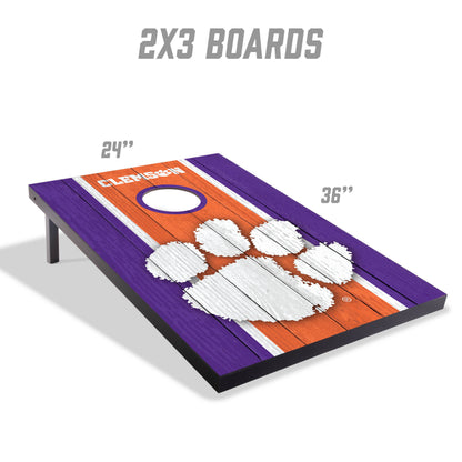NCAA Clemson Tigers 2' x 3' MDF Cornhole Set
