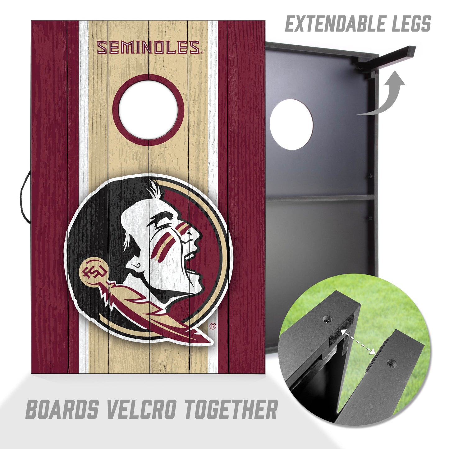 NCAA Florida St Seminoles 2' x 3' MDF Cornhole Set