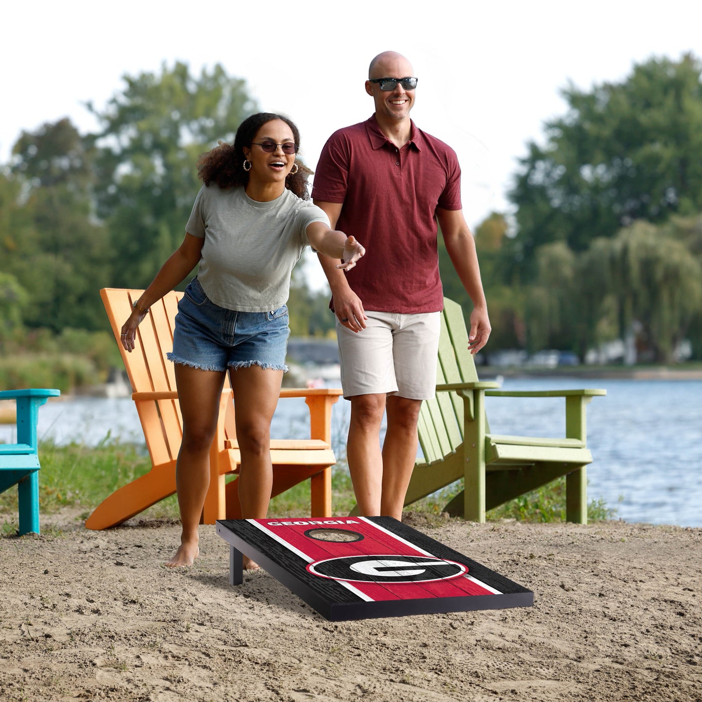 NCAA Georgia Bulldogs 2' x 3' MDF Cornhole Set