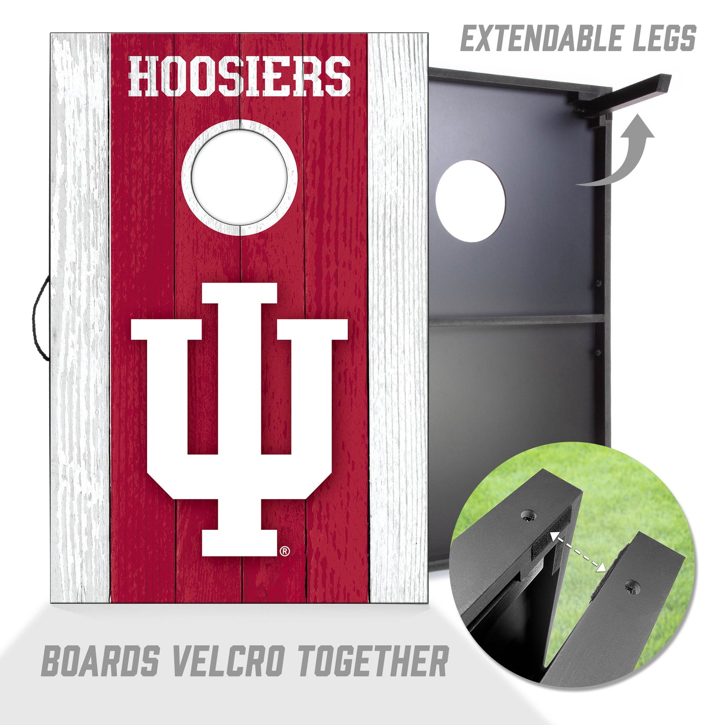 NCAA Indiana Hoosiers 2' x 3' MDF Cornhole Set