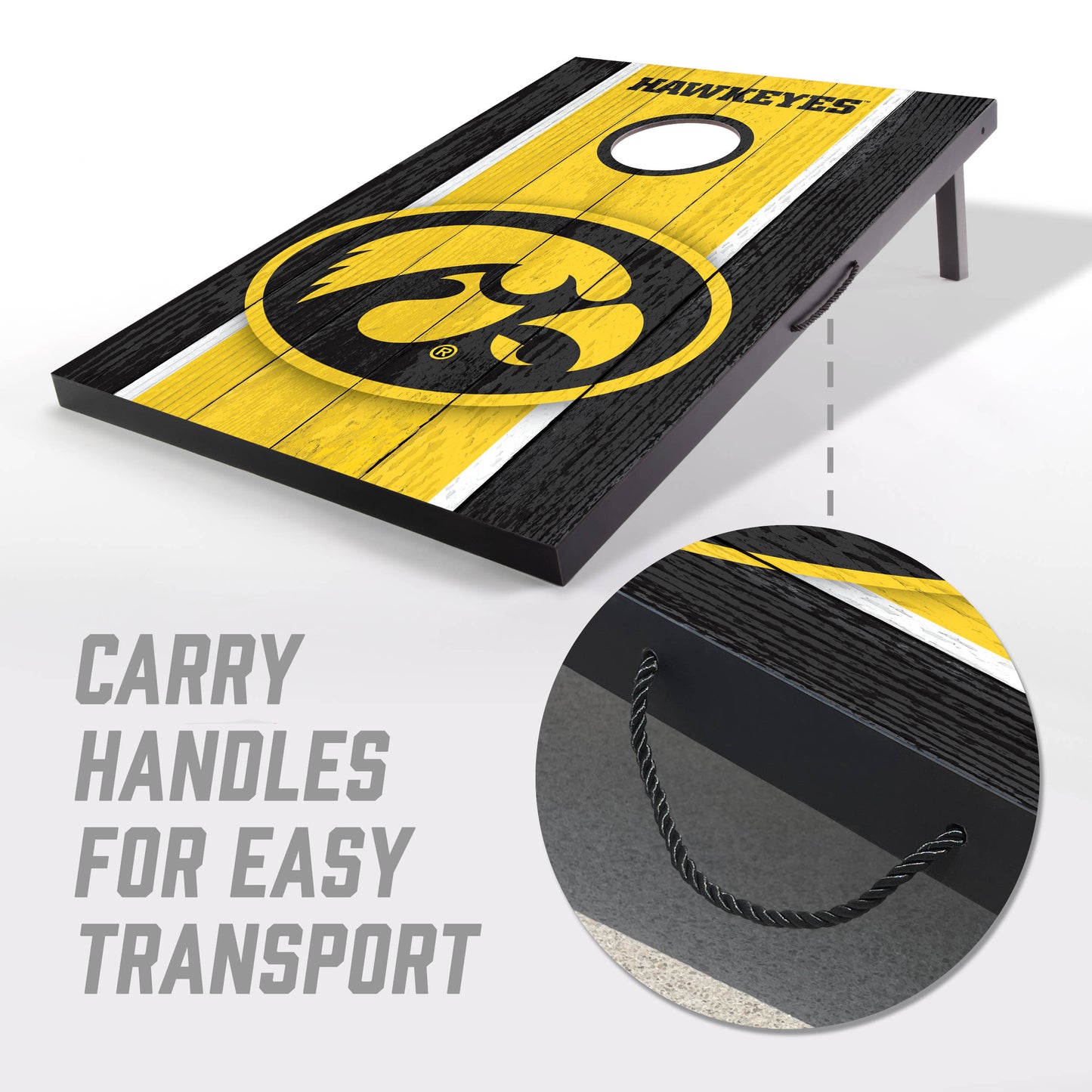 NCAA Iowa Hawkeyes 2' x 3' MDF Cornhole Set
