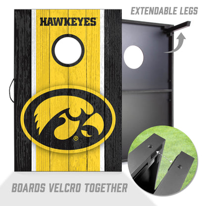 NCAA Iowa Hawkeyes 2' x 3' MDF Cornhole Set