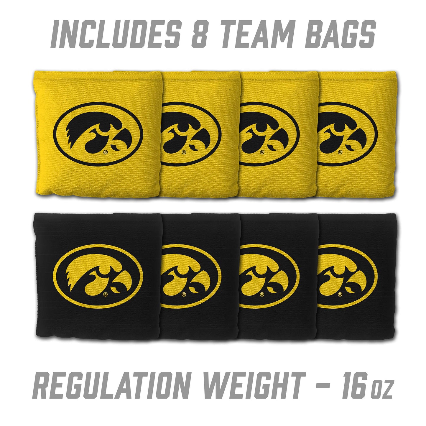 NCAA Iowa Hawkeyes 2' x 3' MDF Cornhole Set