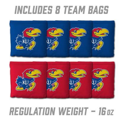 NCAA Kansas Jayhawks 2' x 3' MDF Cornhole Set