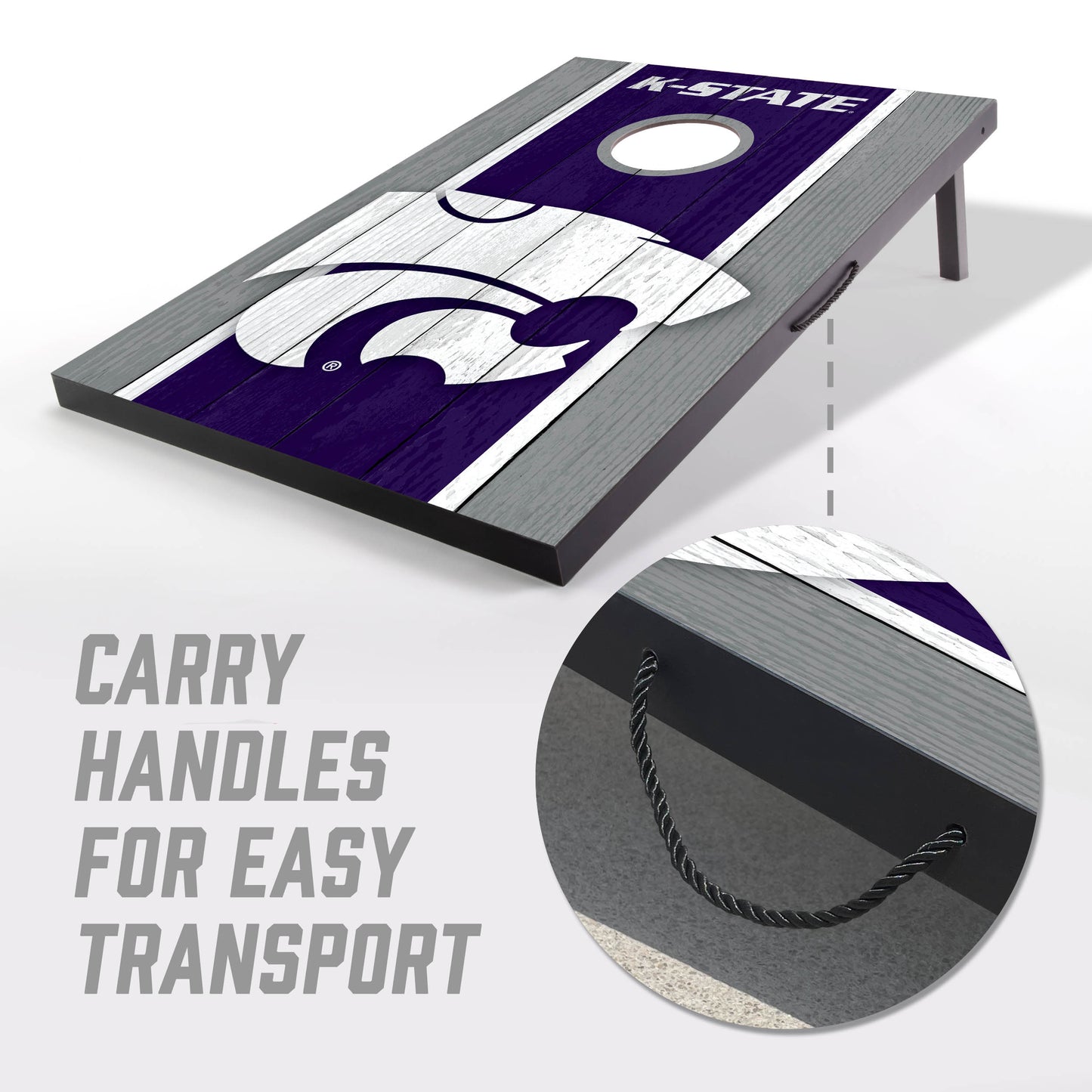 NCAA Kansas St Wildcats 2' x 3' MDF Cornhole Set