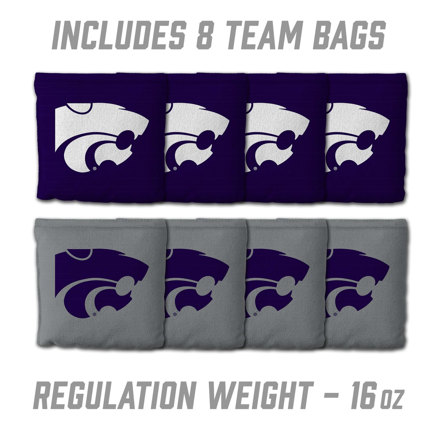 NCAA Kansas St Wildcats 2' x 3' MDF Cornhole Set