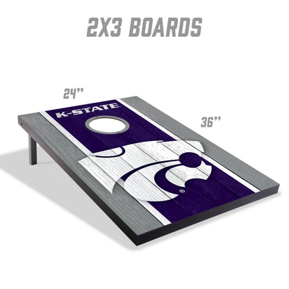 NCAA Kansas St Wildcats 2' x 3' MDF Cornhole Set