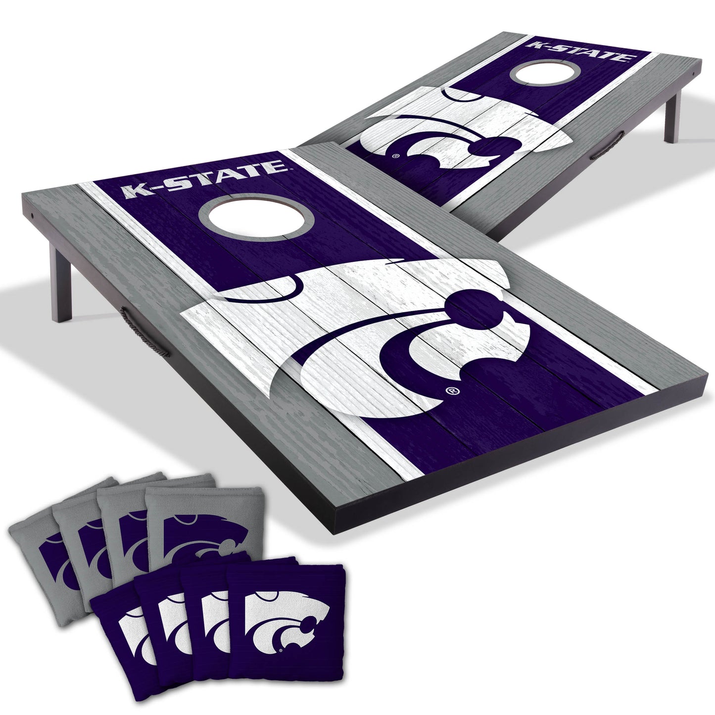 NCAA Kansas St Wildcats 2' x 3' MDF Cornhole Set