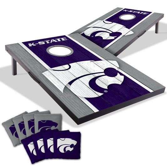 NCAA Kansas St Wildcats 2' x 3' MDF Cornhole Set