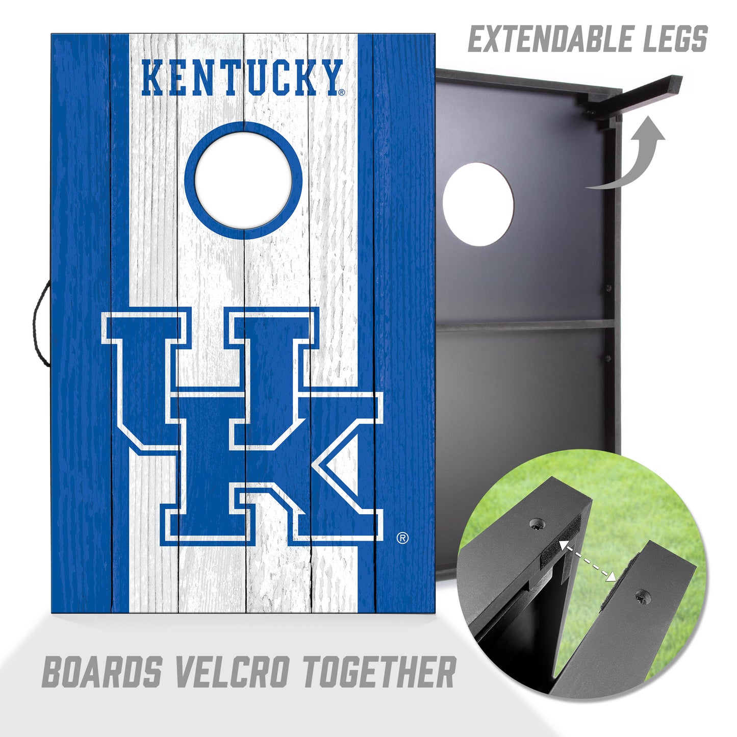 NCAA Kentucky Wildcats 2' x 3' MDF Cornhole Set
