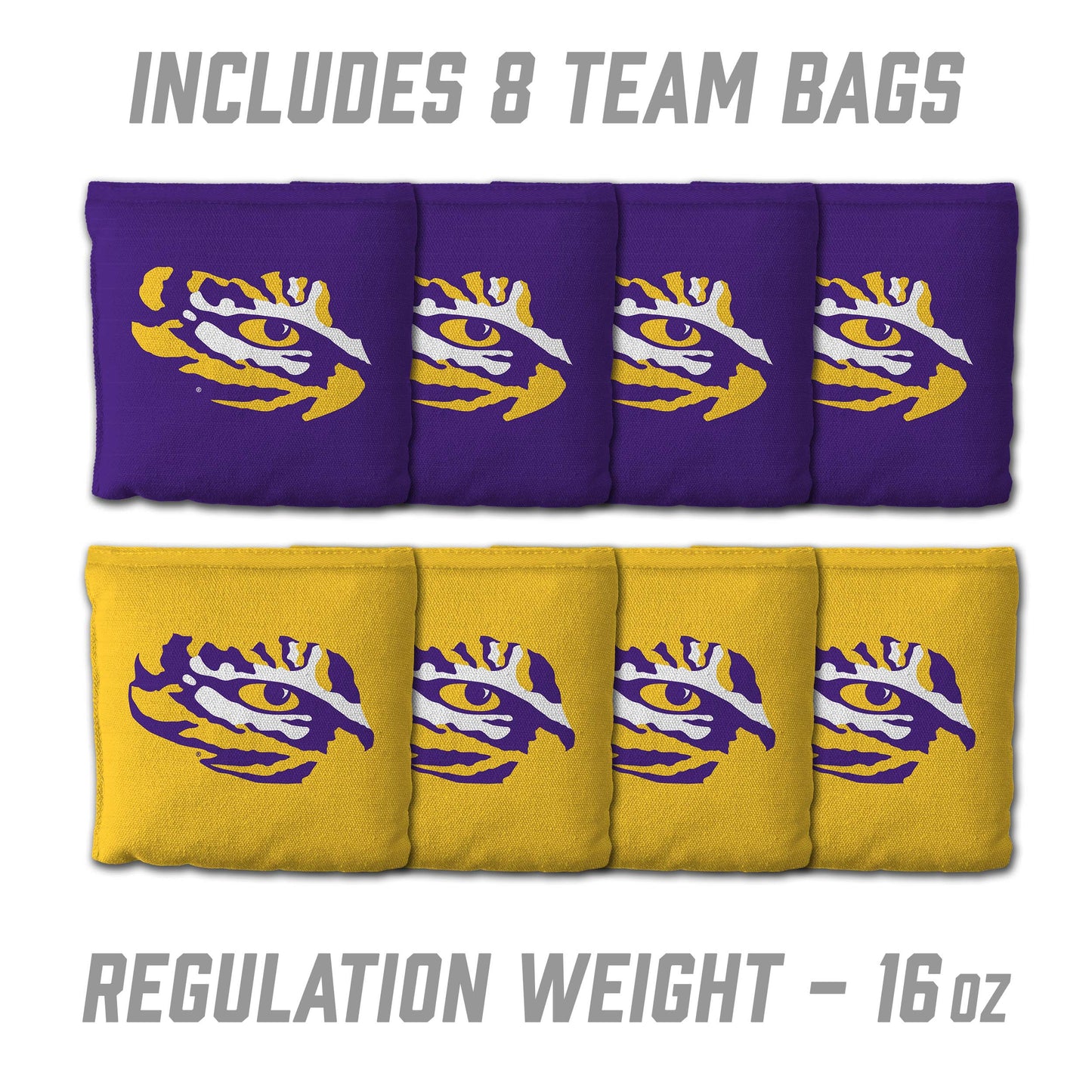NCAA LSU Tigers 2' x 3' MDF Cornhole Set