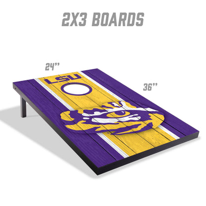 NCAA LSU Tigers 2' x 3' MDF Cornhole Set