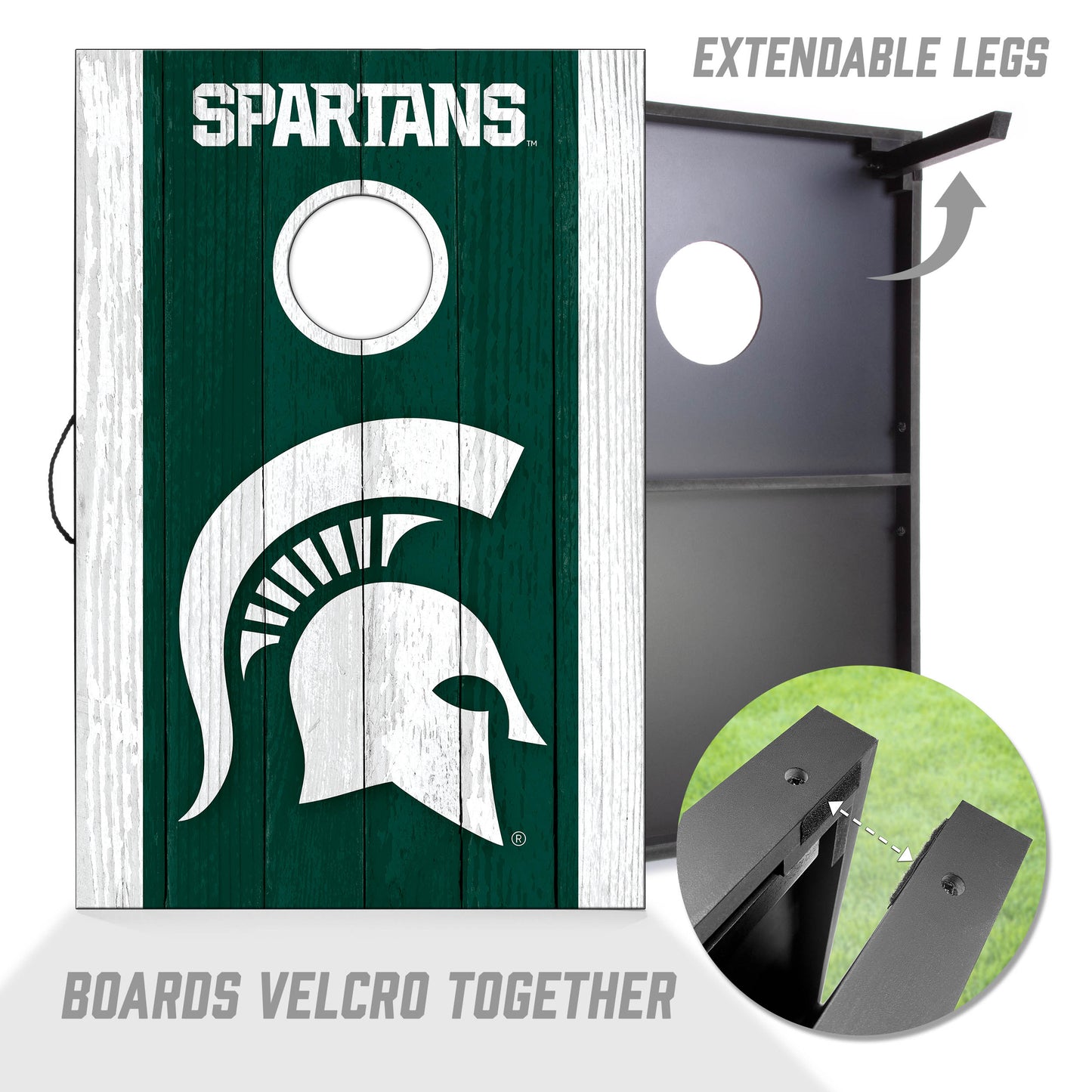 NCAA Michigan St Spartans 2' x 3' MDF Cornhole Set