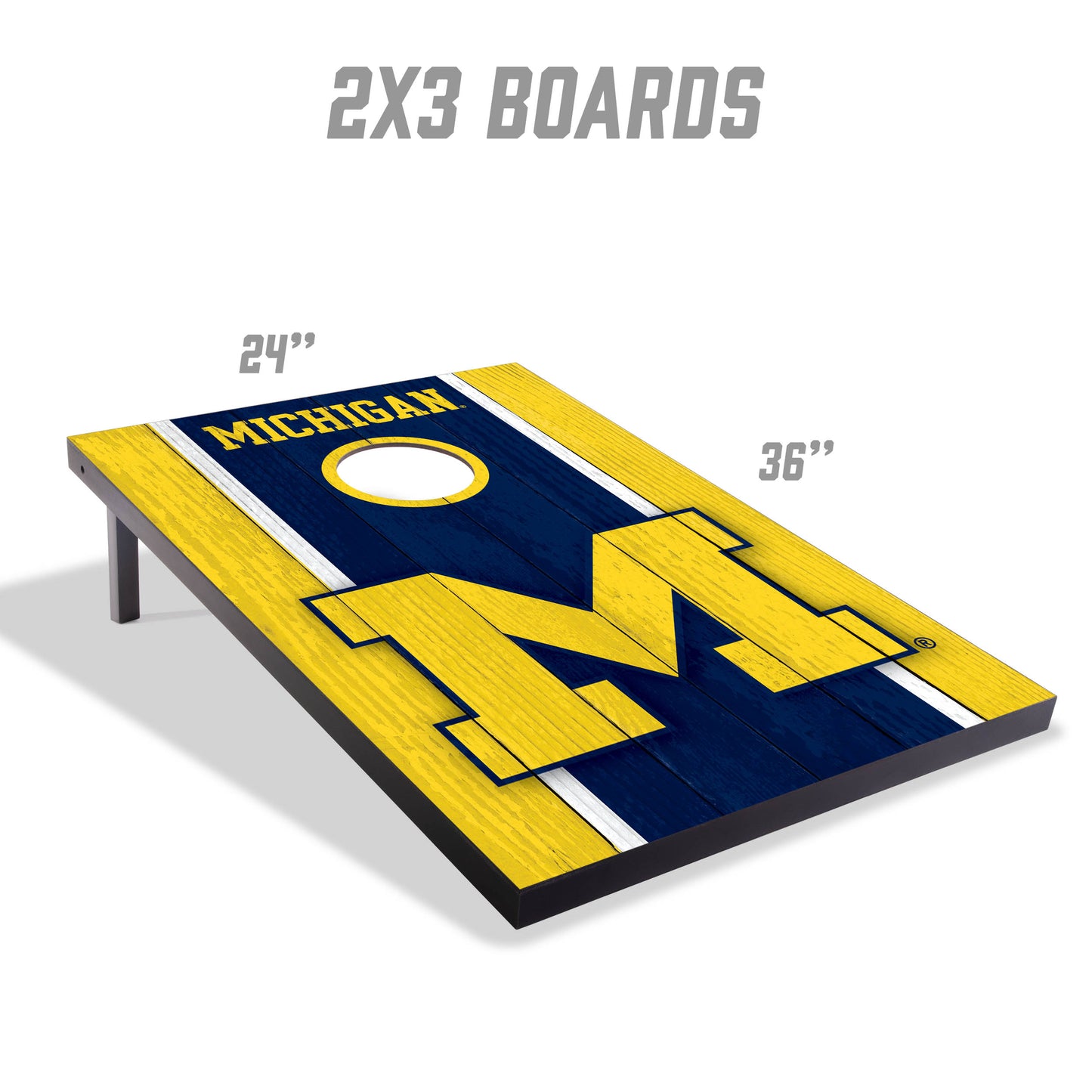 NCAA Michigan Wolverines 2' x 3' MDF Cornhole Set