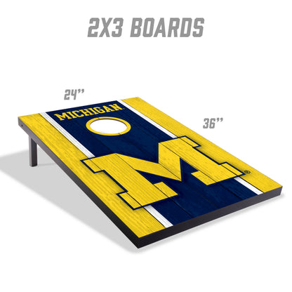 NCAA Michigan Wolverines 2' x 3' MDF Cornhole Set