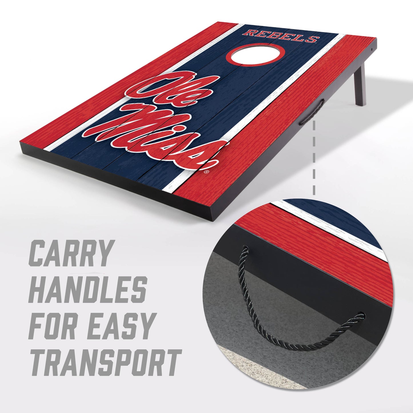 NCAA Mississippi Rebels 2' x 3' MDF Cornhole Set