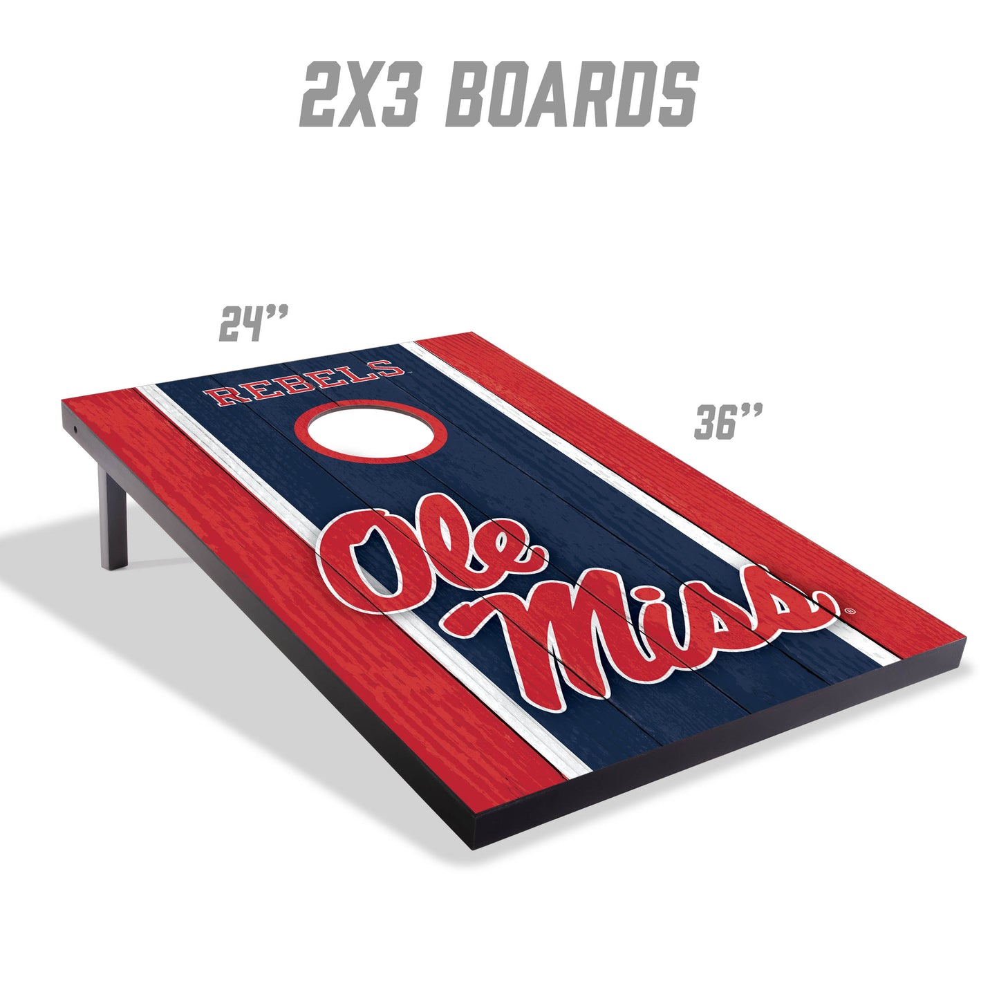 NCAA Mississippi Rebels 2' x 3' MDF Cornhole Set