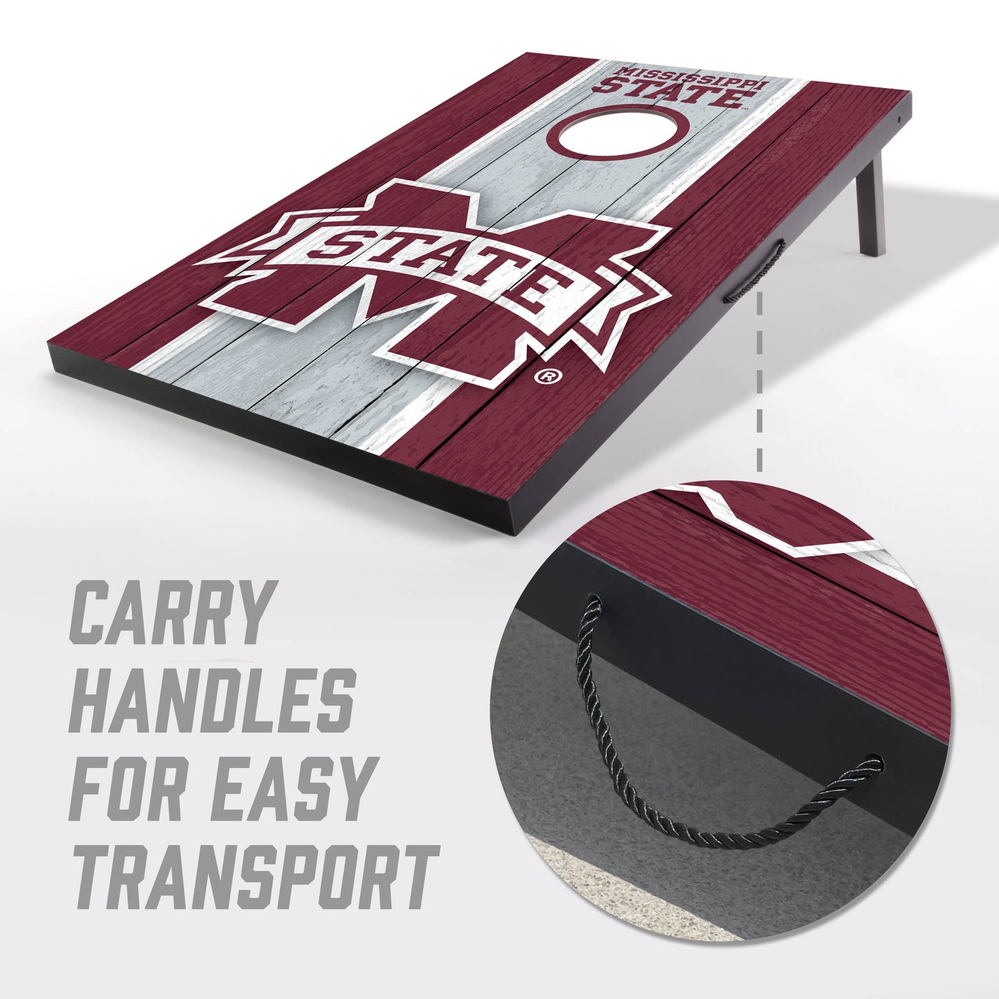 NCAA Mississippi St Bulldogs 2' x 3' MDF Cornhole Set