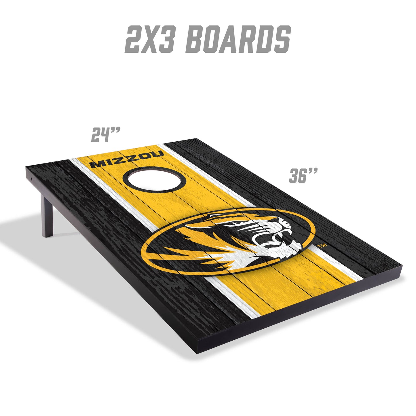 NCAA Missouri Tigers 2' x 3' MDF Cornhole Set