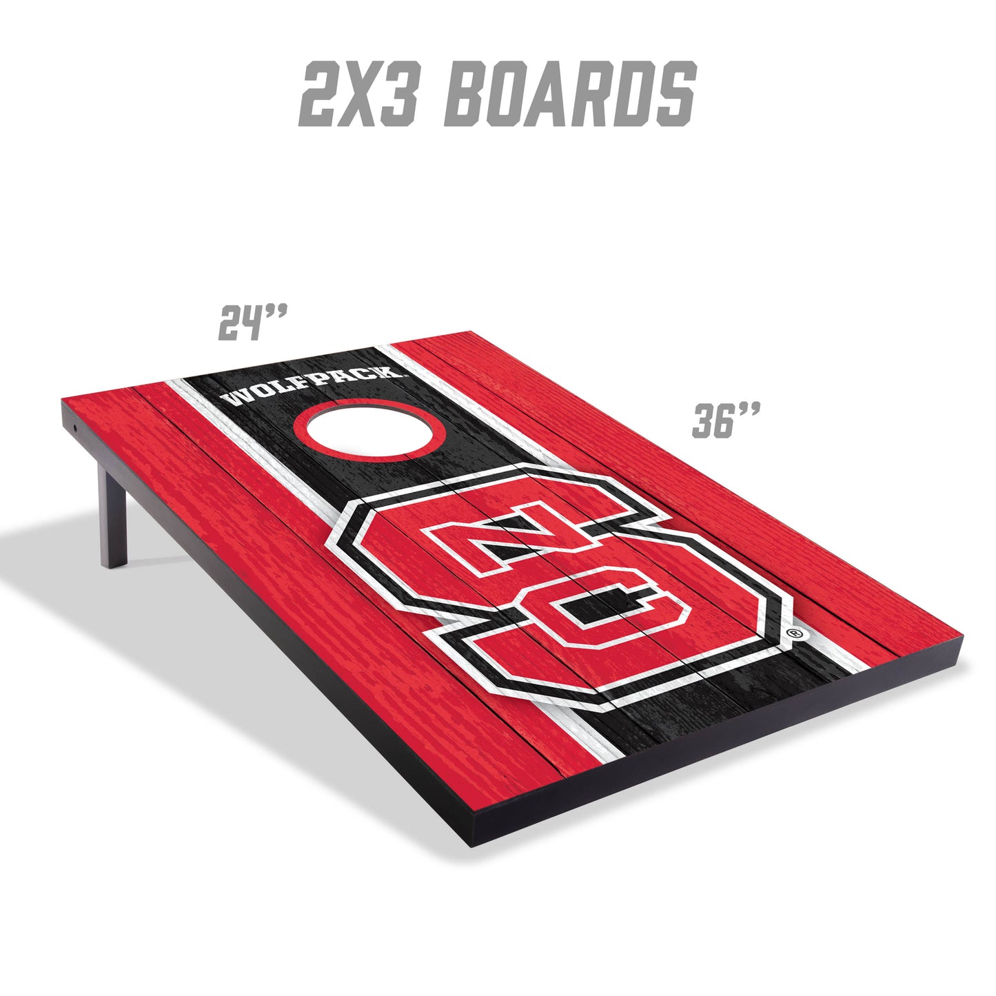 NCAA NC State Wolfpack 2' x 3' MDF Cornhole Set