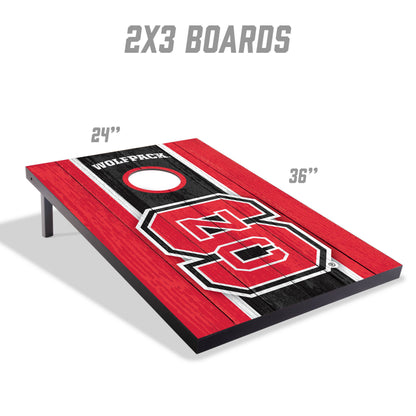 NCAA NC State Wolfpack 2' x 3' MDF Cornhole Set