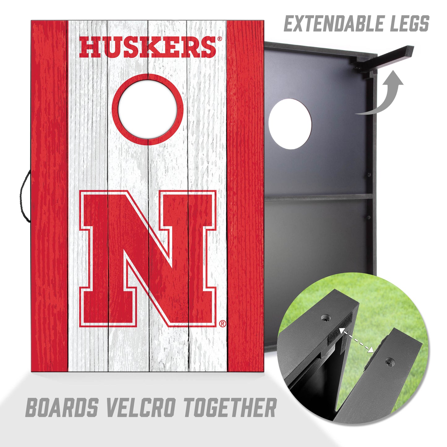 NCAA Nebraska Cornhuskers 2' x 3' MDF Cornhole Set