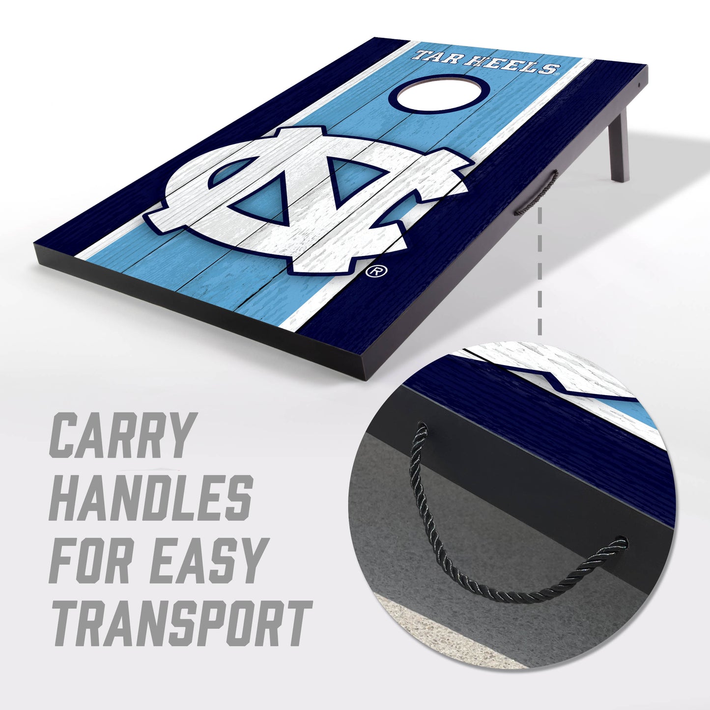 NCAA North Carolina Tar Heels 2' x 3'MD 2' x 3' MDF Cornhole Set