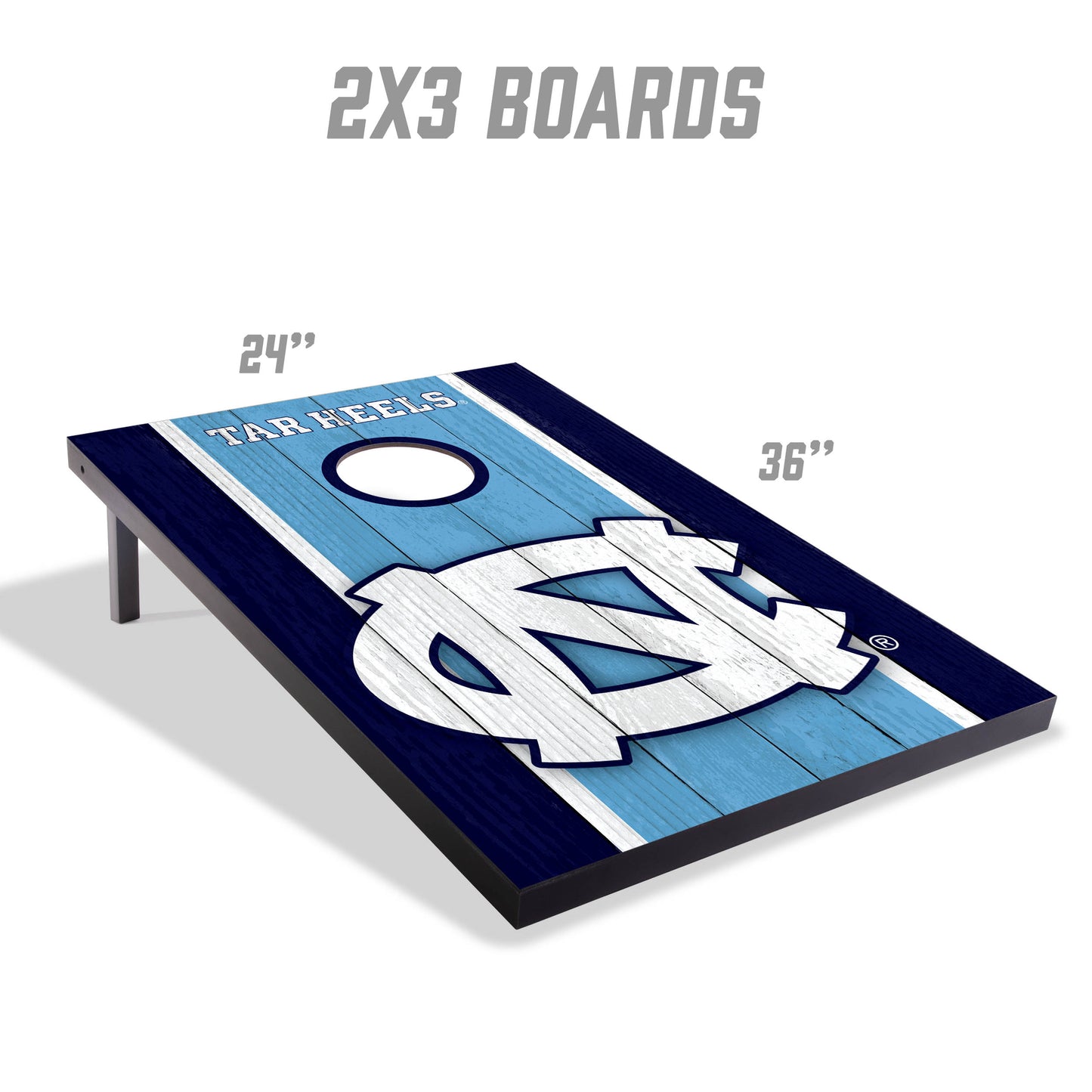 NCAA North Carolina Tar Heels 2' x 3'MD 2' x 3' MDF Cornhole Set