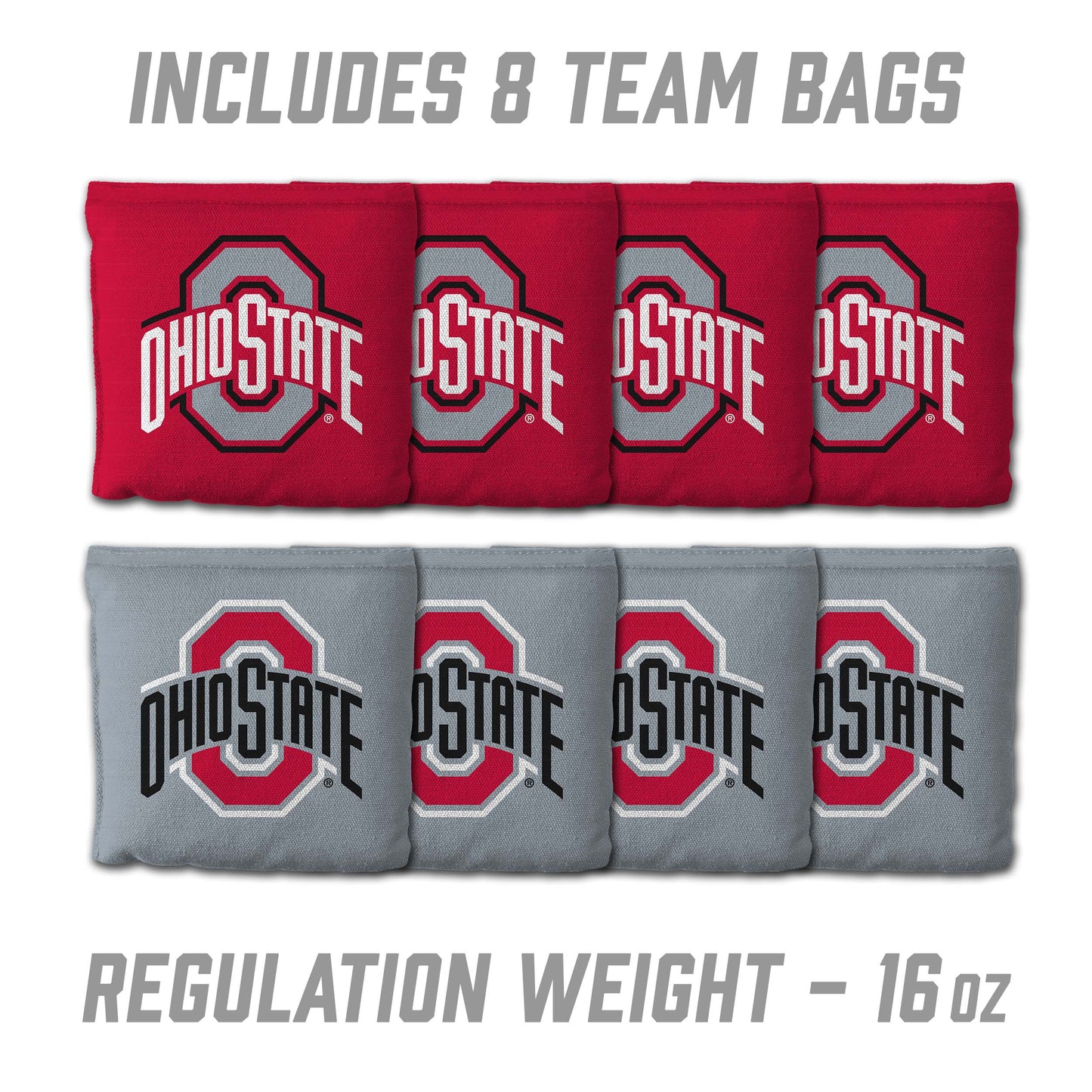 NCAA Ohio St Buckeyes 2' x 3' MDF Cornhole Set