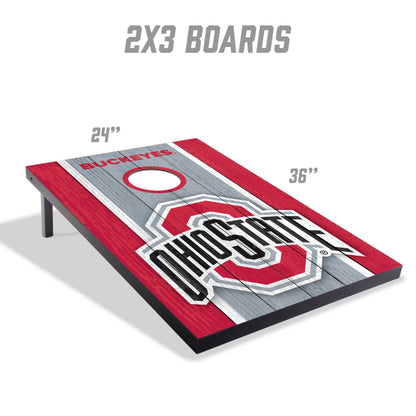NCAA Ohio St Buckeyes 2' x 3' MDF Cornhole Set