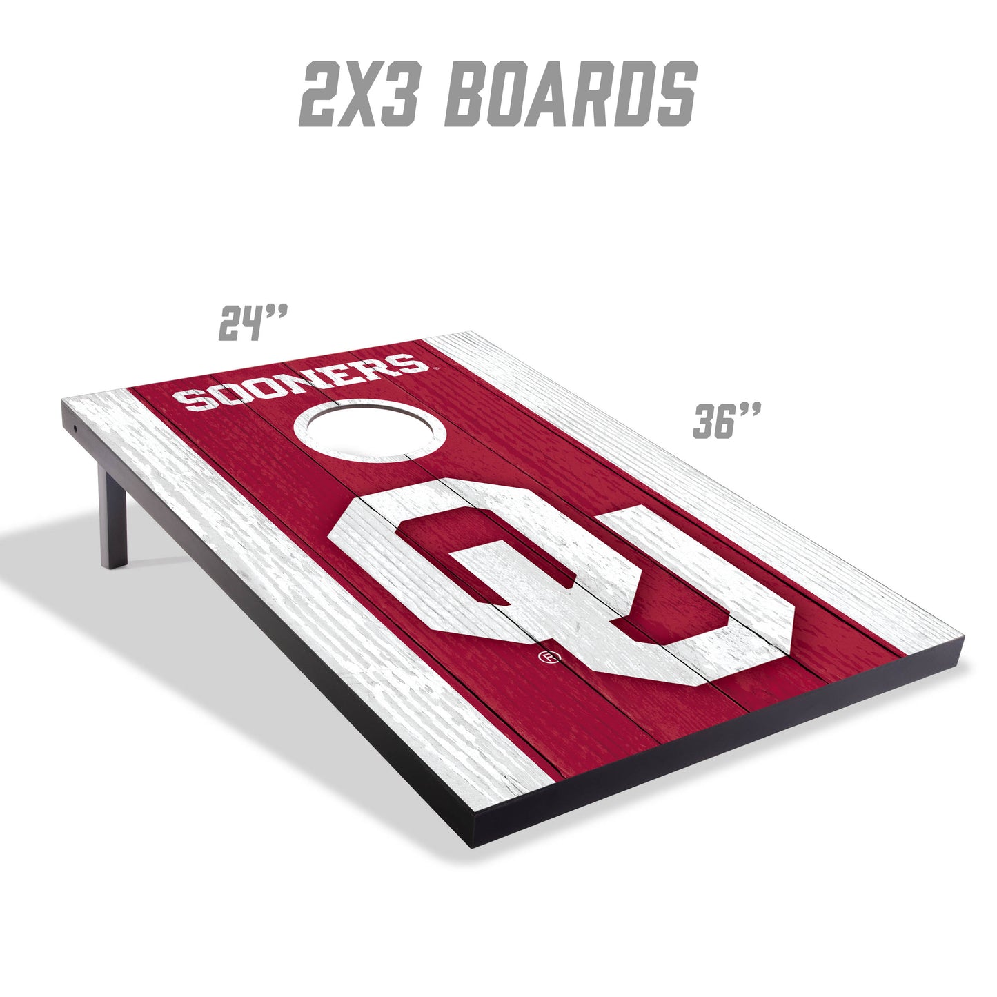 NCAA Oklahoma Sooners 2' x 3' MDF Cornhole Set