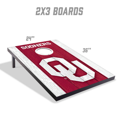 NCAA Oklahoma Sooners 2' x 3' MDF Cornhole Set