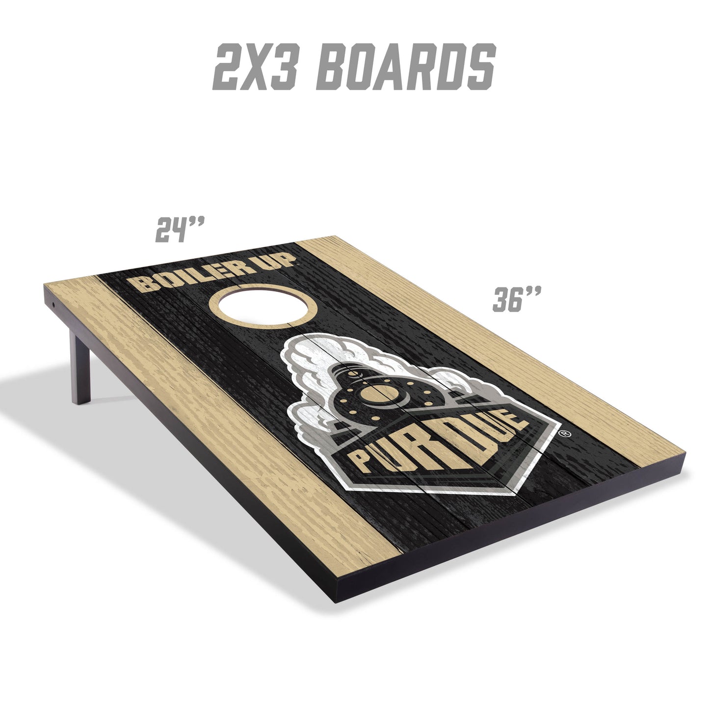 NCAA Purdue Boilermakers 2' x 3' MDF Cornhole Set