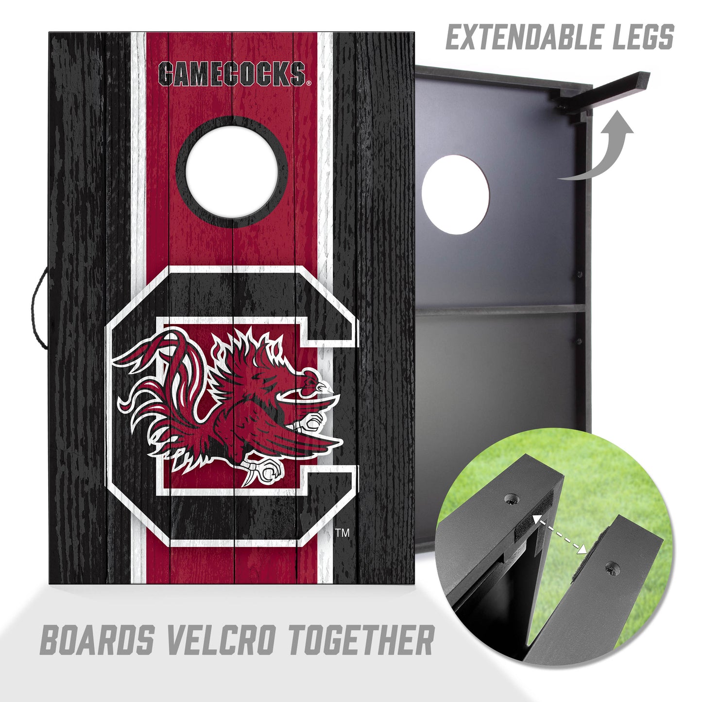 NCAA S Carolina Gamecocks 2' x 3' MDF Cornhole Set