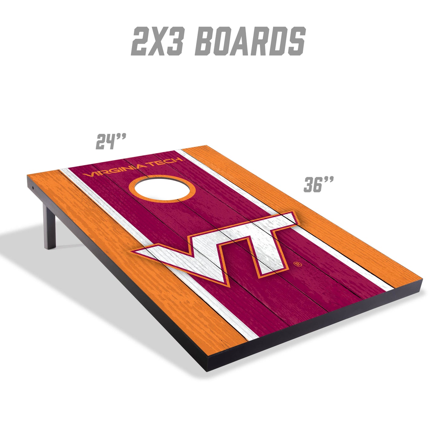 NCAA Virginia Tech Hokies 2' x 3' MDF Cornhole Set