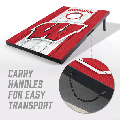 NCAA Wisconsin Badgers 2' x 3' MDF Cornhole Set