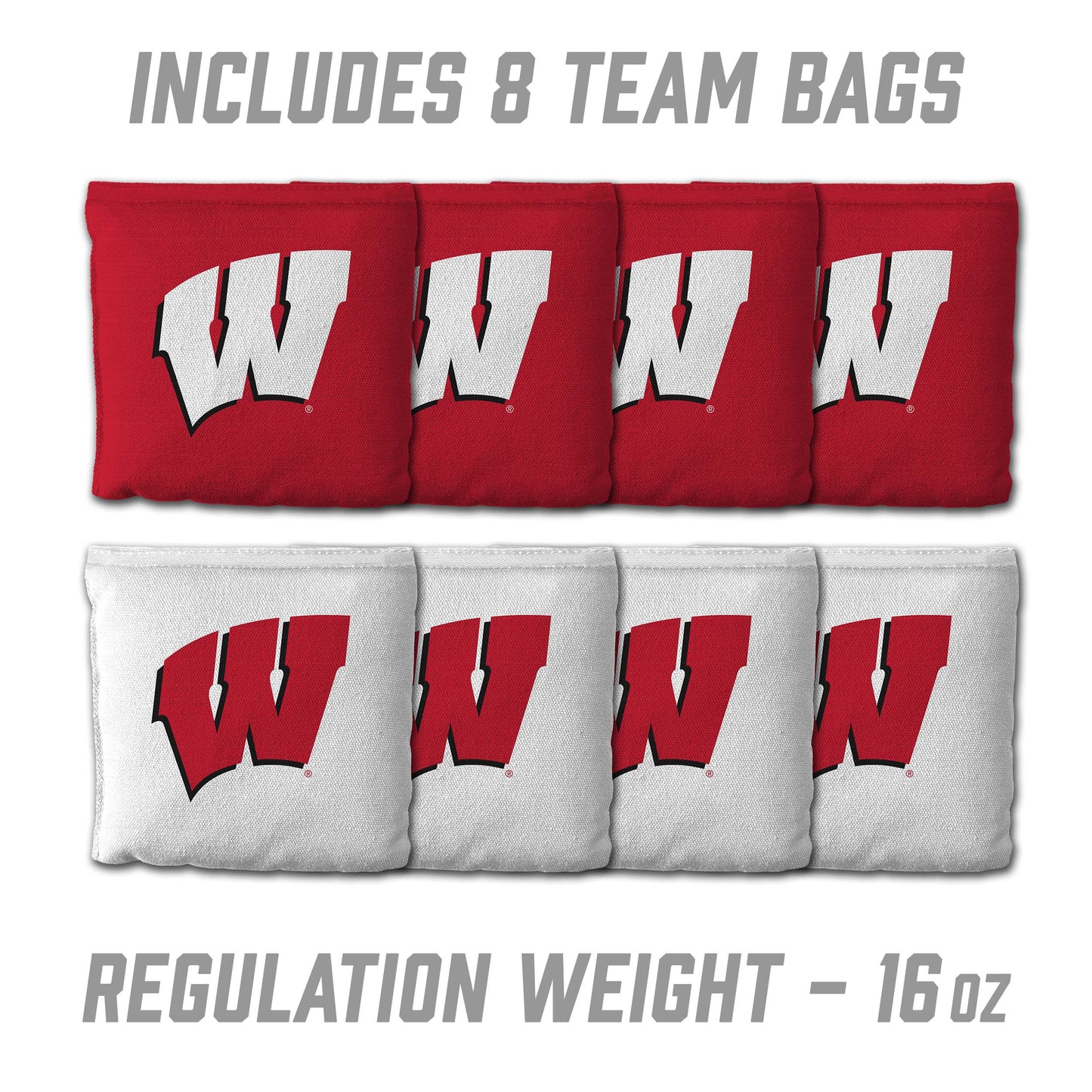 NCAA Wisconsin Badgers 2' x 3' MDF Cornhole Set