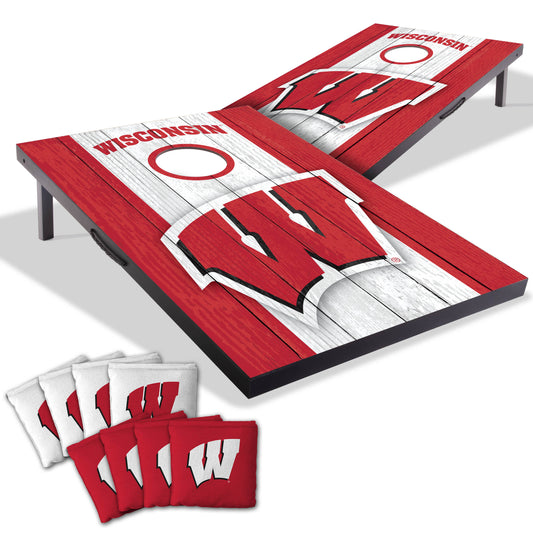 NCAA Wisconsin Badgers 2' x 3' MDF Cornhole Set