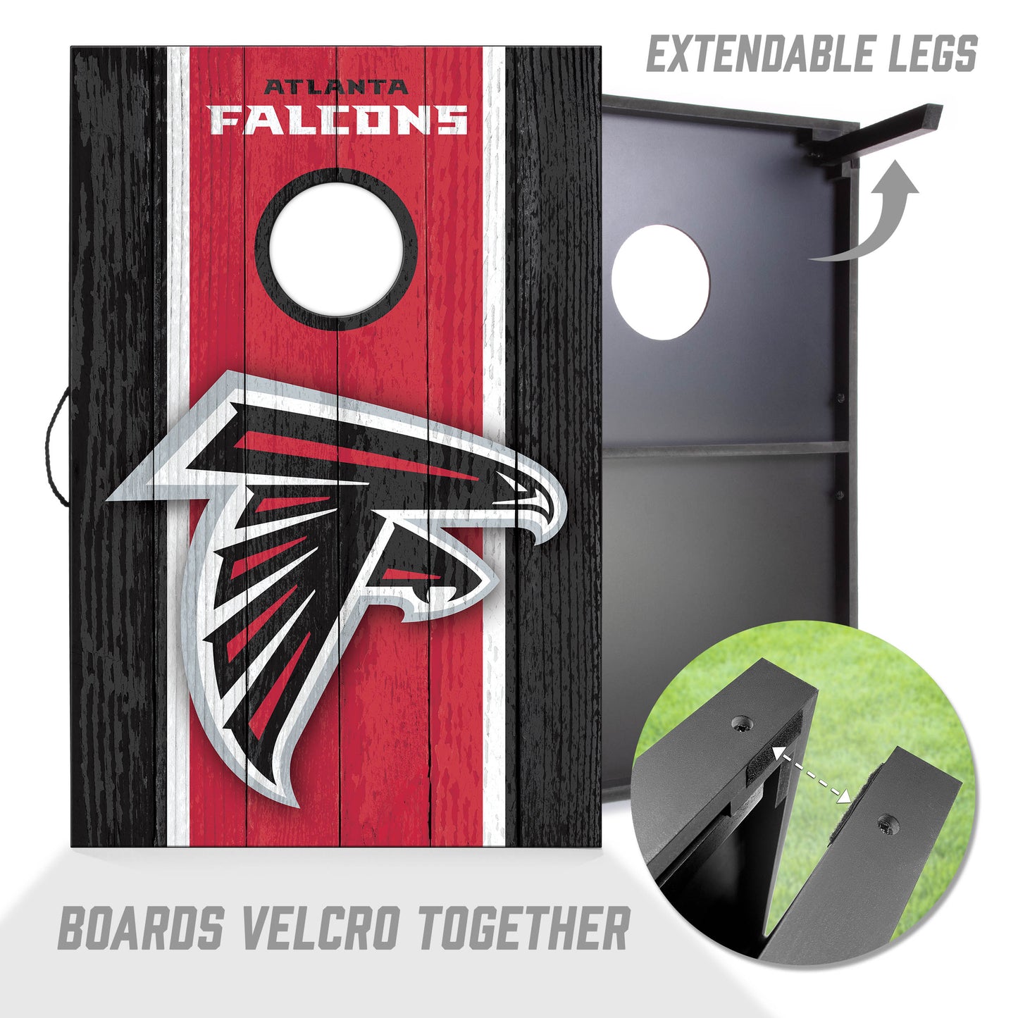 NFL Atlanta Falcons 2' x 3' MDF Cornhole Set