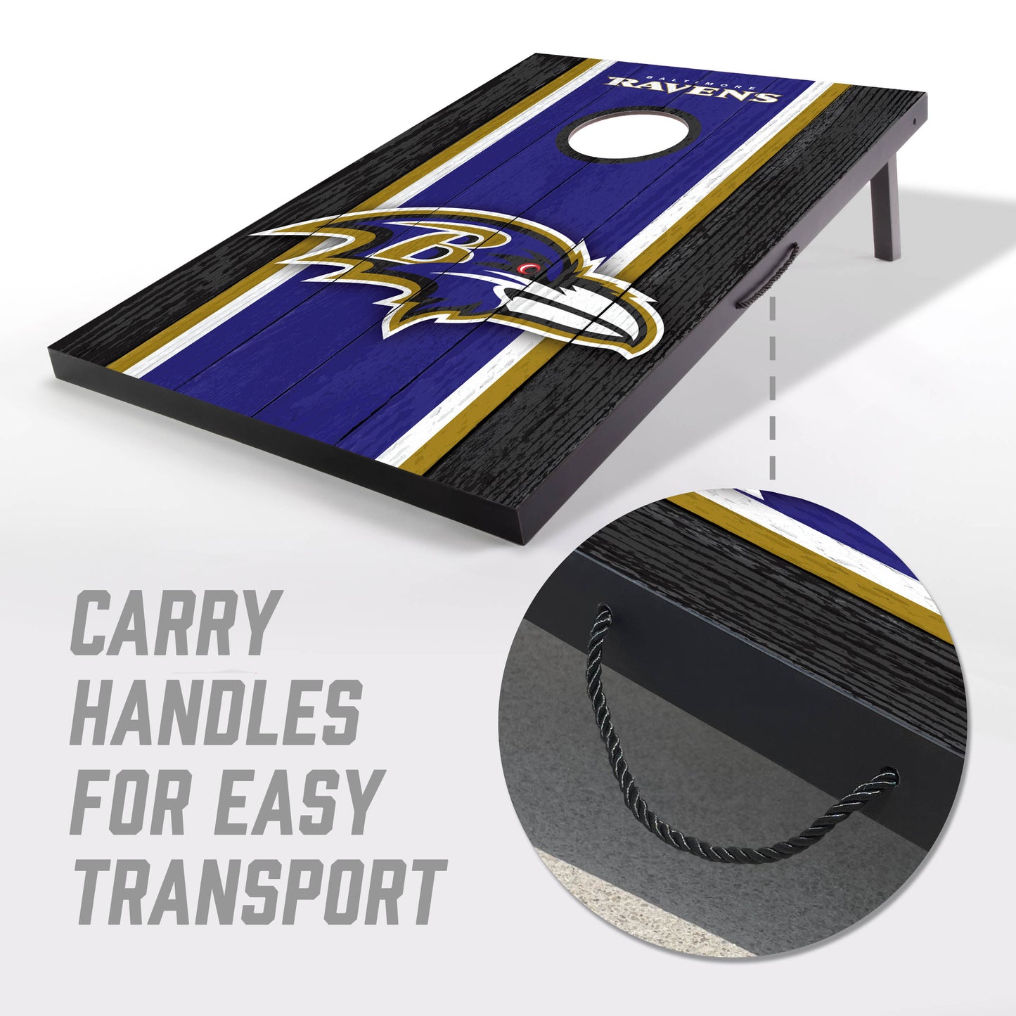 NFL Baltimore Ravens 2' x 3' MDF Cornhole Set