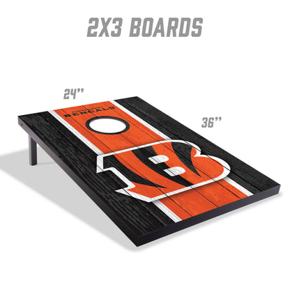 NFL Cincinnati Bengals 2' x 3' MDF Cornhole Set