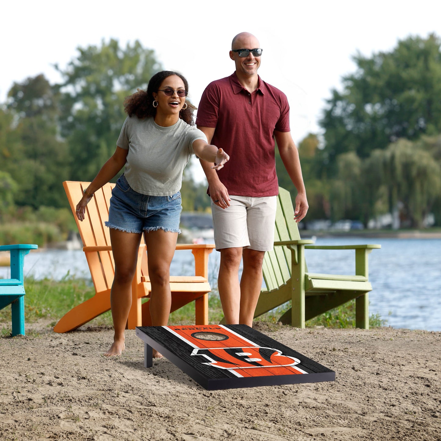 NFL Cincinnati Bengals 2' x 3' MDF Cornhole Set