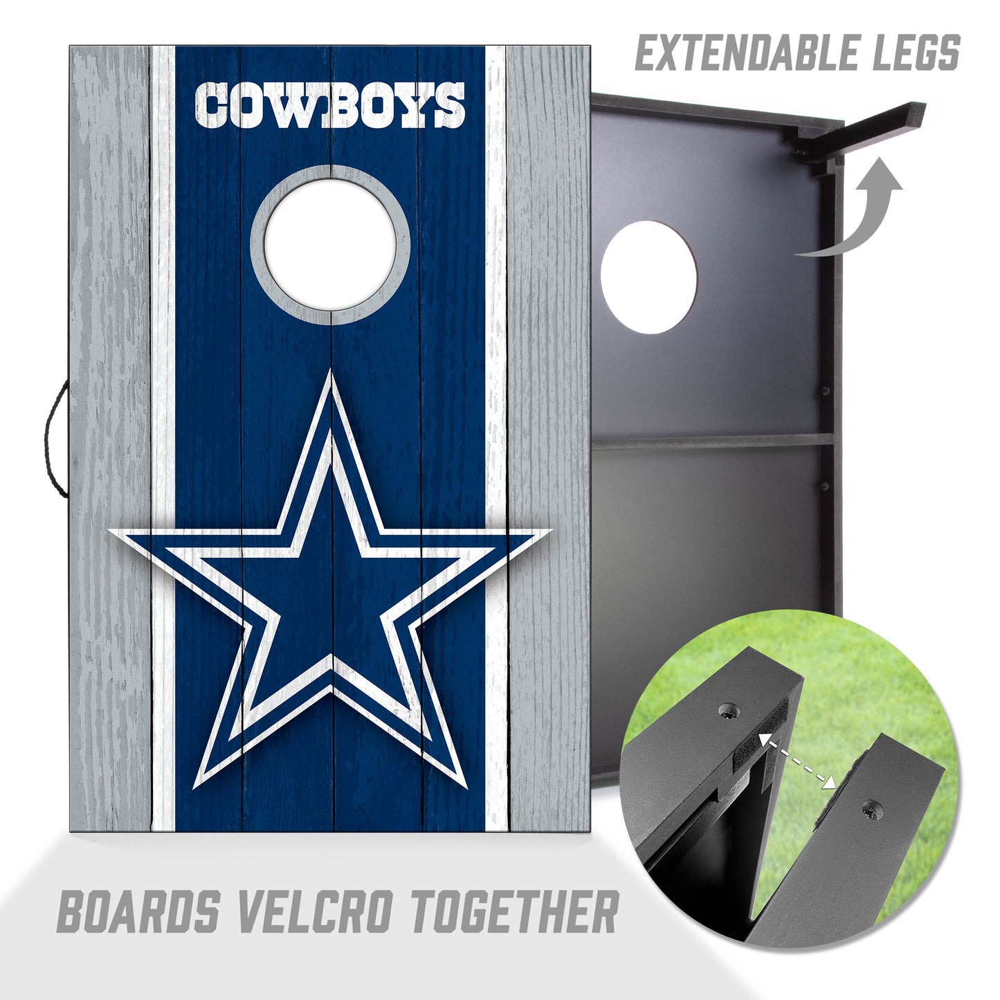 NFL Dallas Cowboys 2' x 3' MDF Cornhole Set