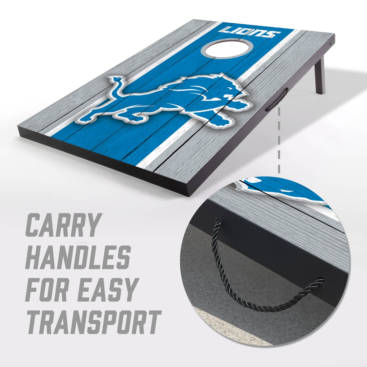 NFL Detroit Lions 2' x 3' MDF Cornhole Set