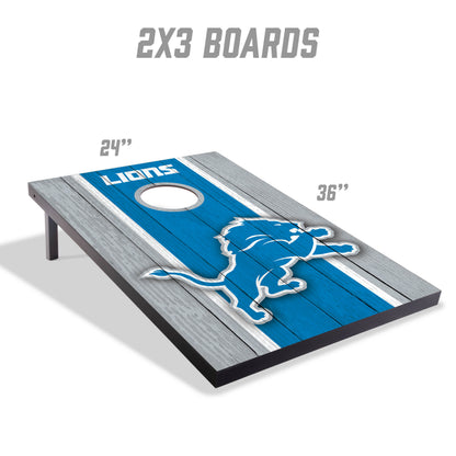 NFL Detroit Lions 2' x 3' MDF Cornhole Set