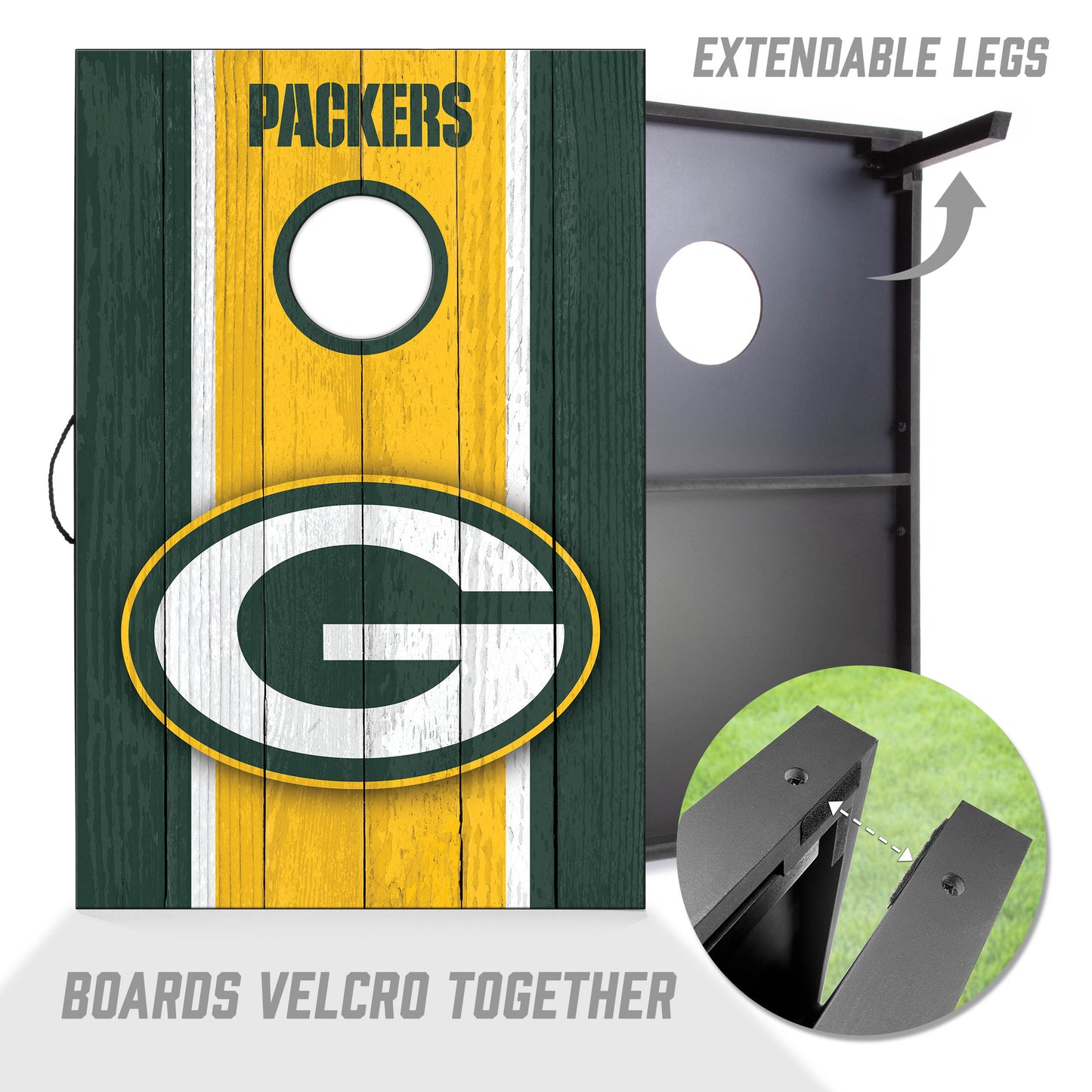 NFL Green Bay Packers 2' x 3' MDF Cornhole Set