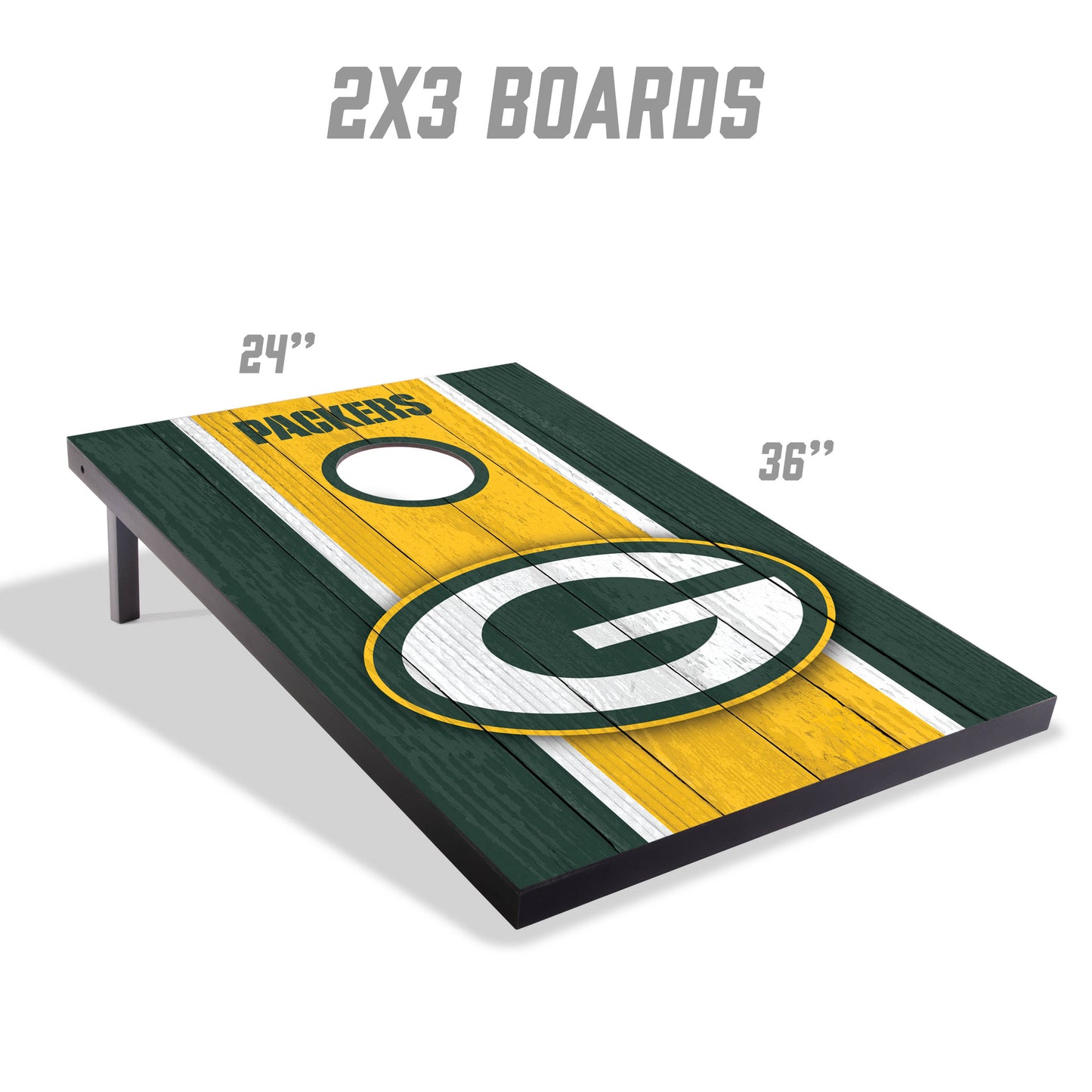 NFL Green Bay Packers 2' x 3' MDF Cornhole Set