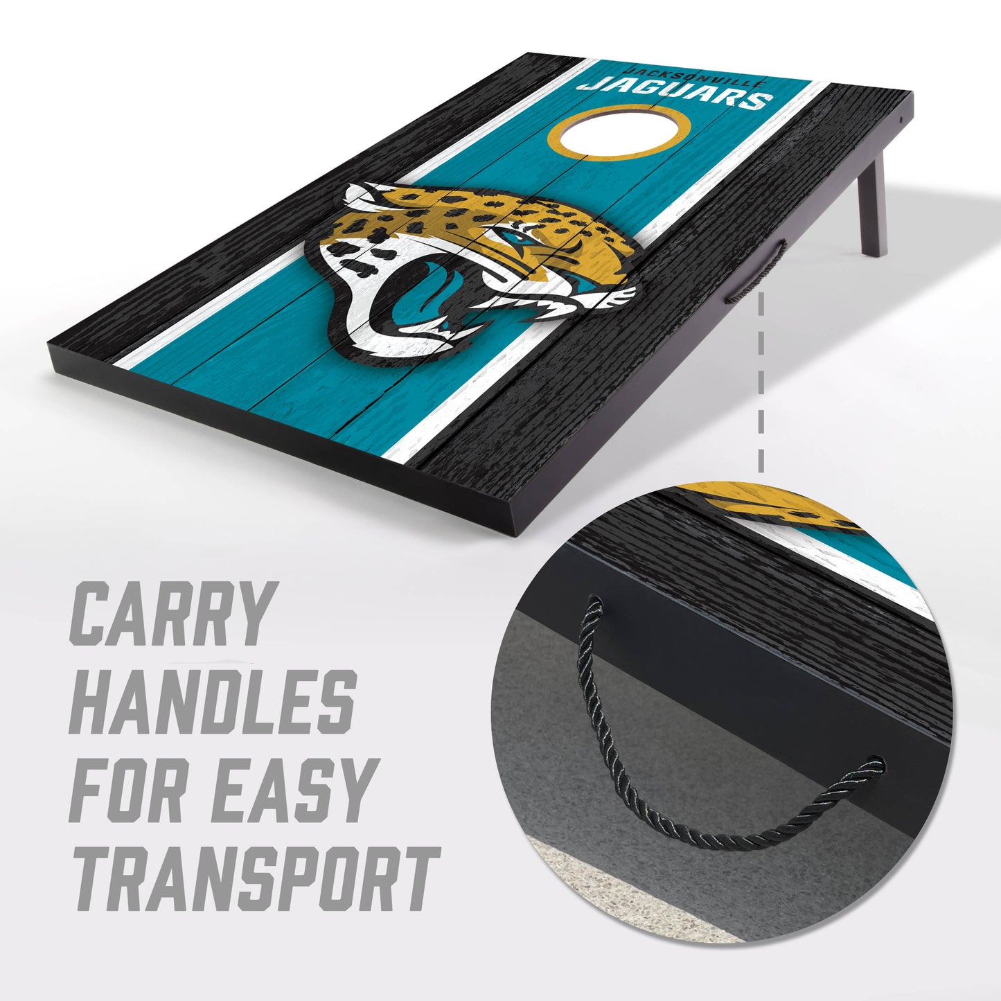 NFL Jacksonville Jaguars 2' x 3' MDF Cornhole Set